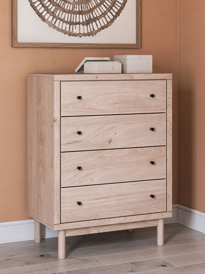 Arloster - Tan - Four Drawer Chest - Hornell Furniture Outlet