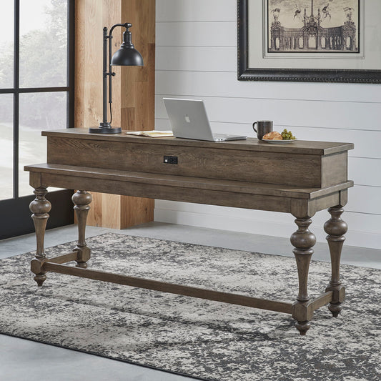 Americana Farmhouse - Console Bar Table - Light Brown - Hornell Furniture Outlet