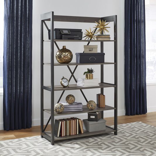 Tanners Creek - Bookcase - Dark Gray - Hornell Furniture Outlet