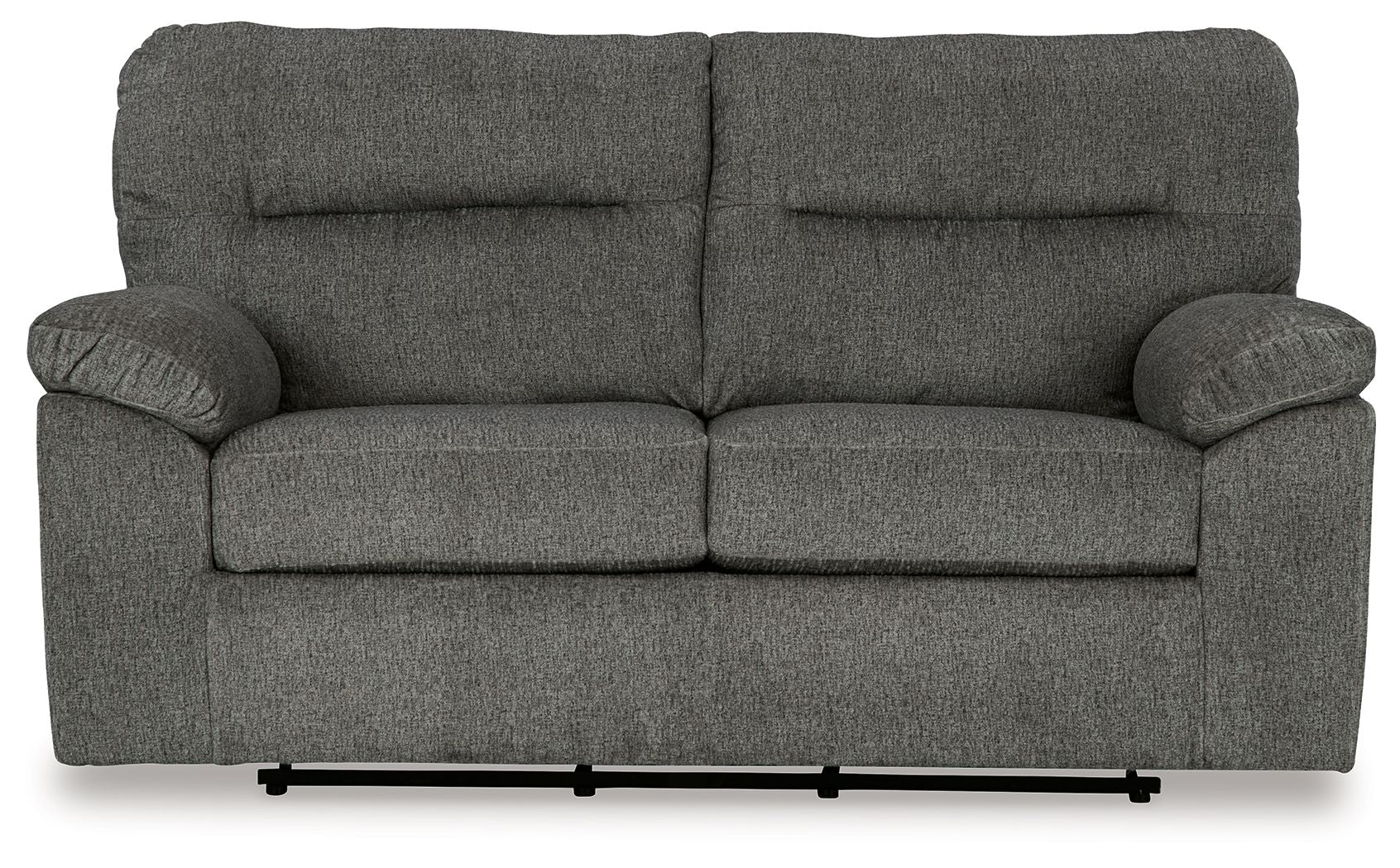Bindura - Mineral - Glider Loveseat - Hornell Furniture Outlet