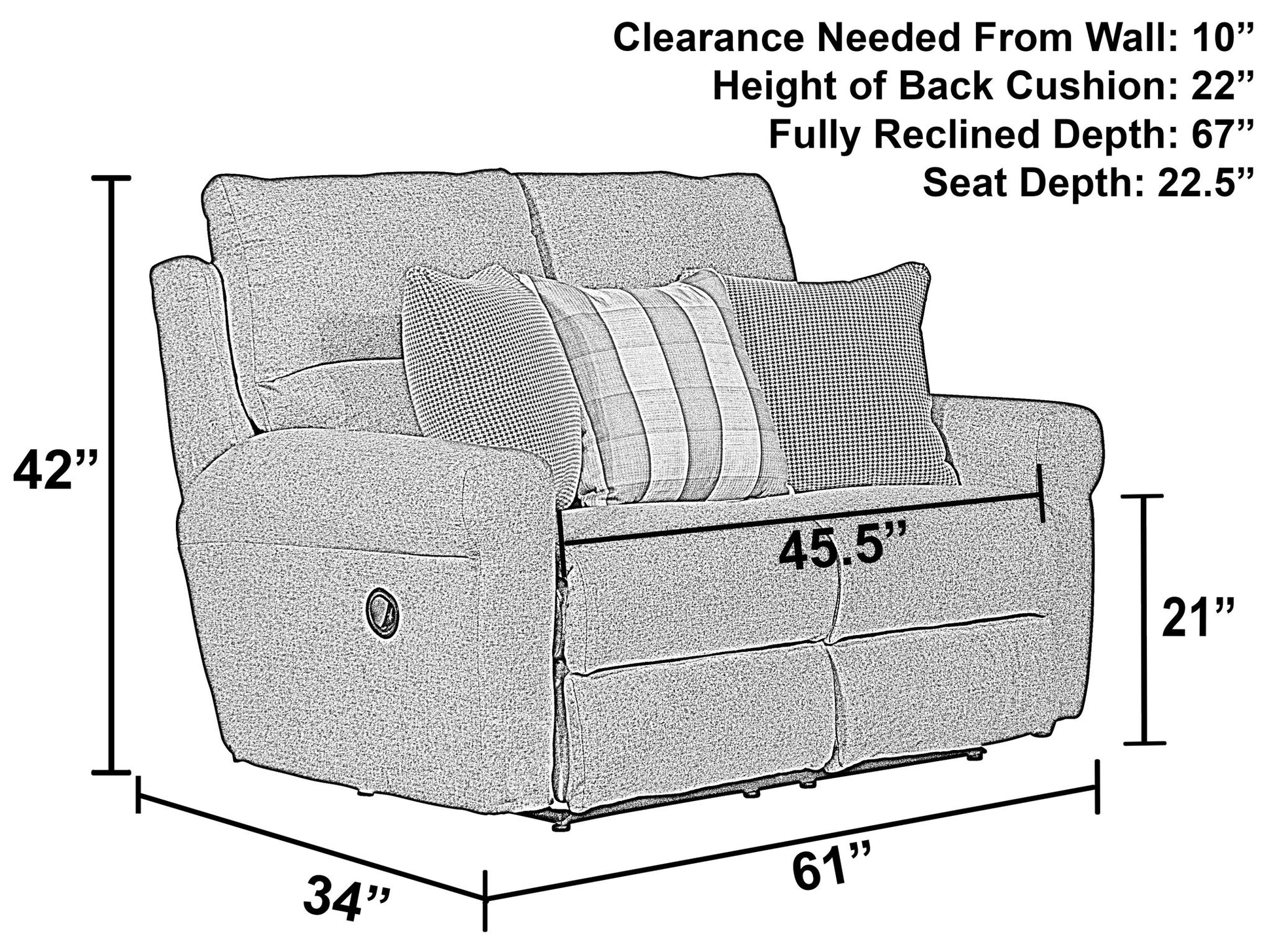 Westport - Lay Flat Reclining Loveseat - Hornell Furniture Outlet
