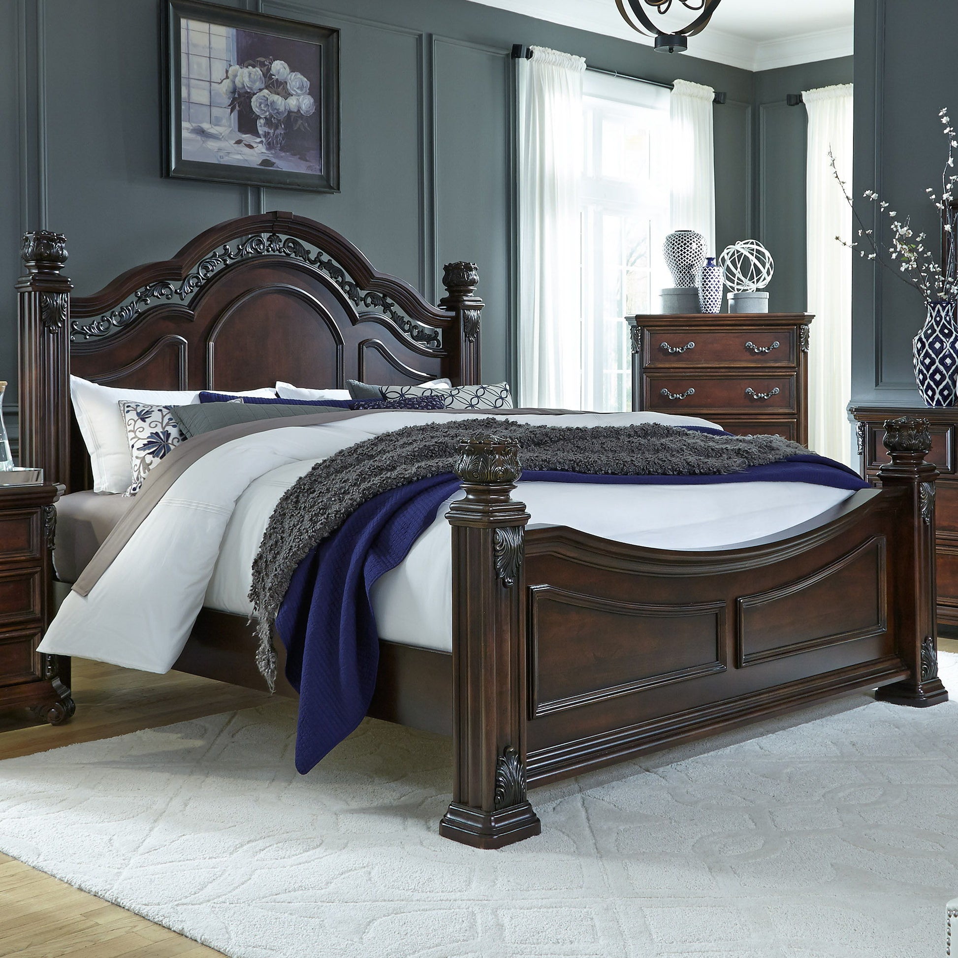 Messina Estates - Poster Bed - Hornell Furniture Outlet