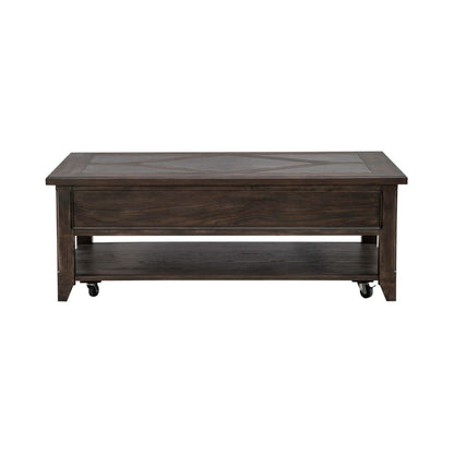 Paradise Valley - Rectangular Cocktail Table - Dark Brown - Hornell Furniture Outlet