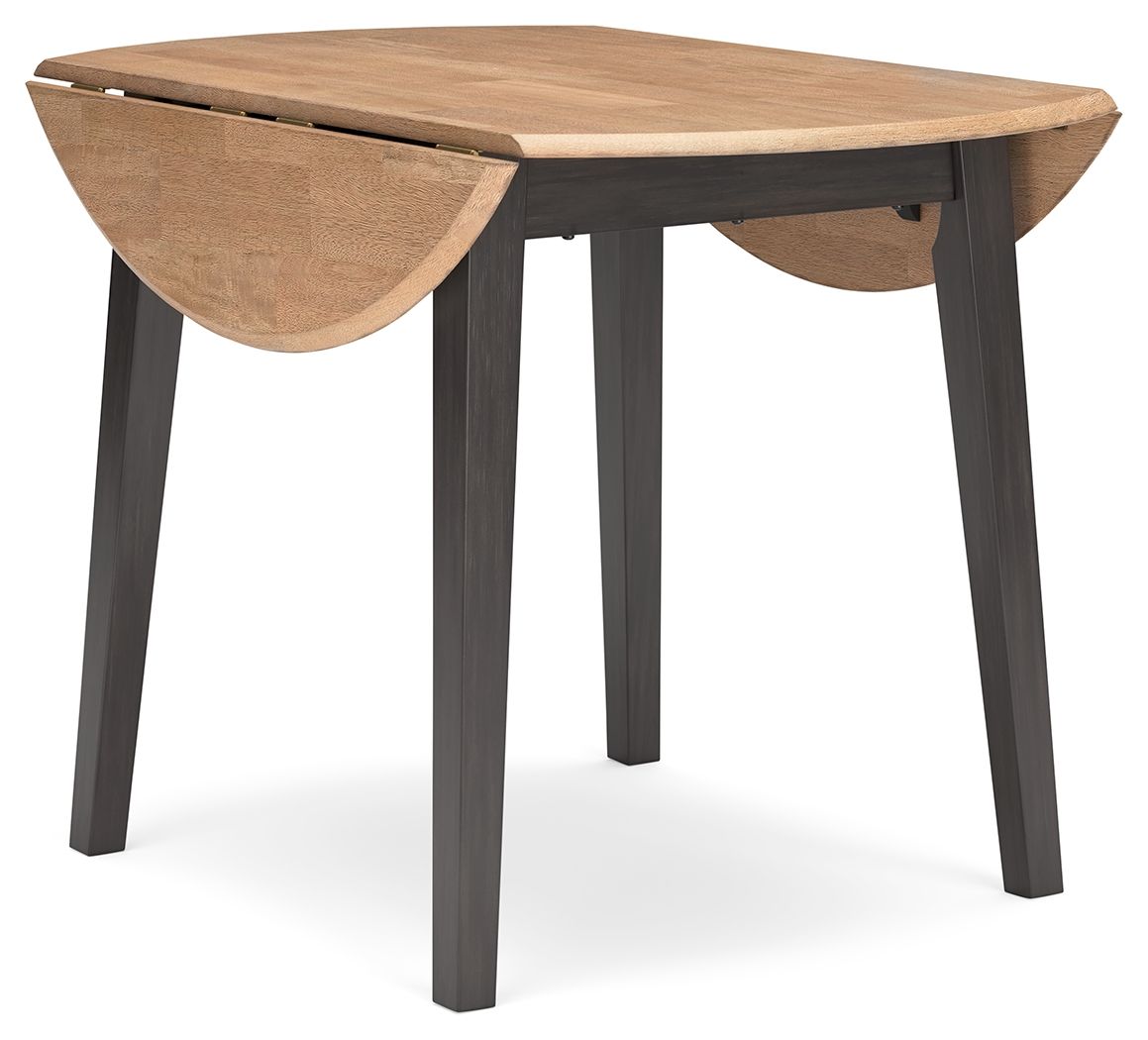 Gesthaven - Round Dining Room Drop Leaf Table Set - Hornell Furniture Outlet