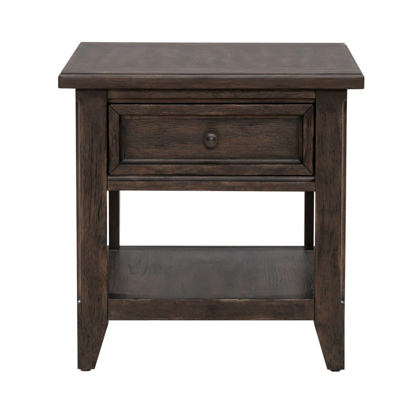 Paradise Valley - Rectangular End Table - Dark Brown - Hornell Furniture Outlet