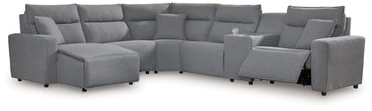 ModMax II - Salt And Pepper - Reclining Sectional - Hornell Furniture Outlet