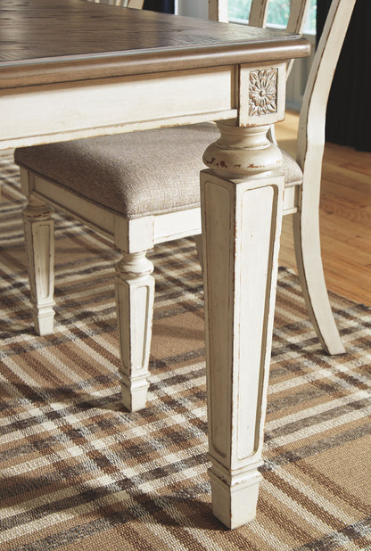 Realyn - Chipped White - Rectangular Dining Room Extension Table - Hornell Furniture Outlet