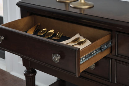 Lavinton - Brown - Dining Room Server - Hornell Furniture Outlet