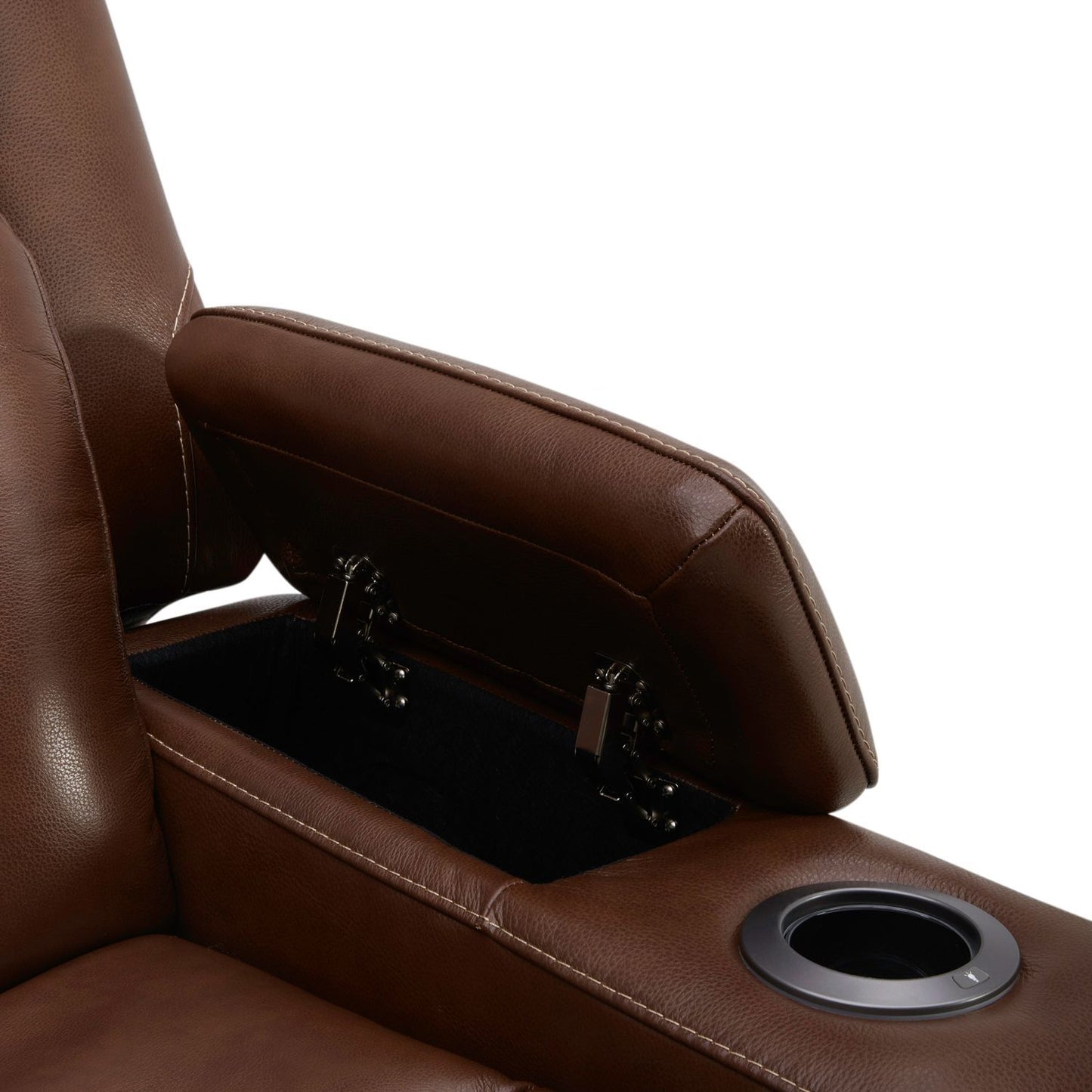 Caswell - Swivel Glider Recliner P2 - Brown - Hornell Furniture Outlet