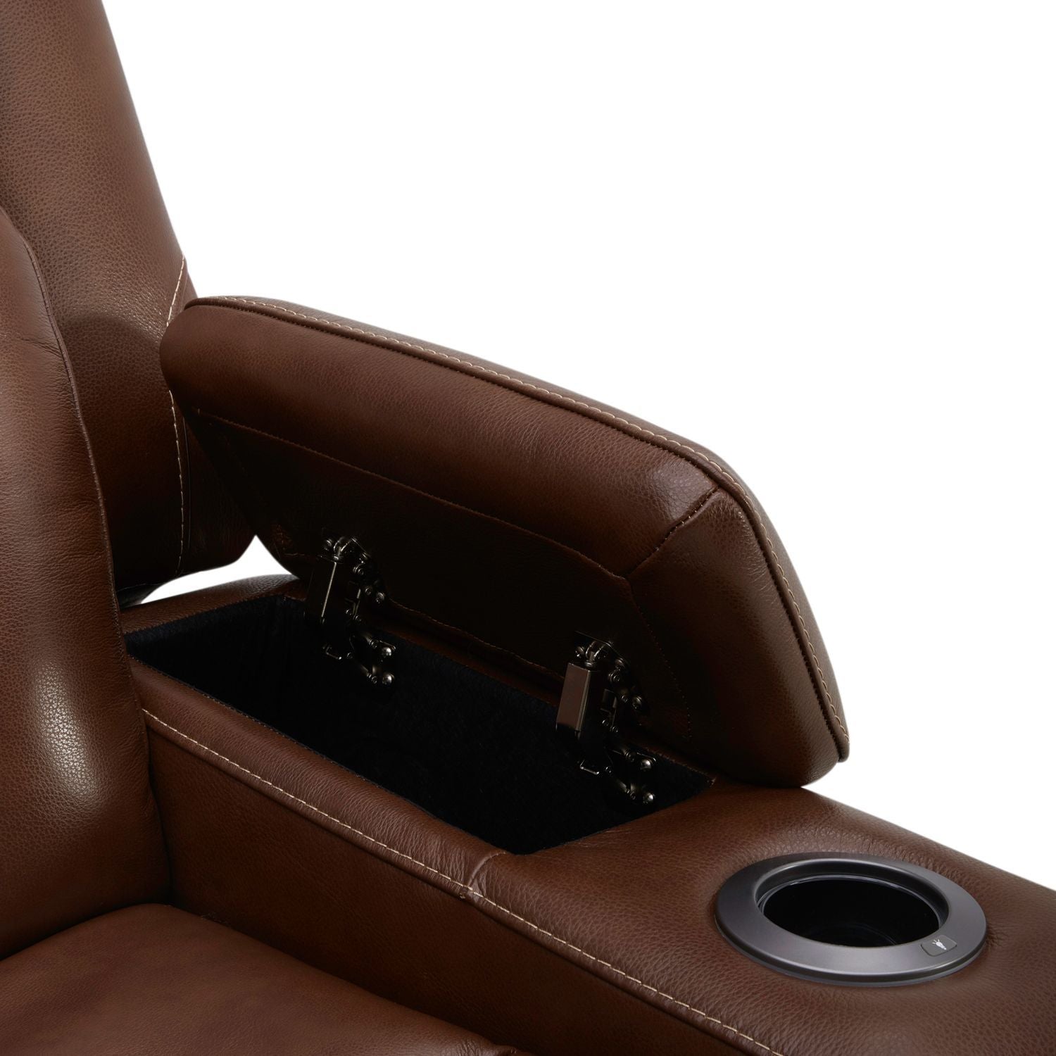 Caswell - Swivel Glider Recliner P2 - Brown - Hornell Furniture Outlet