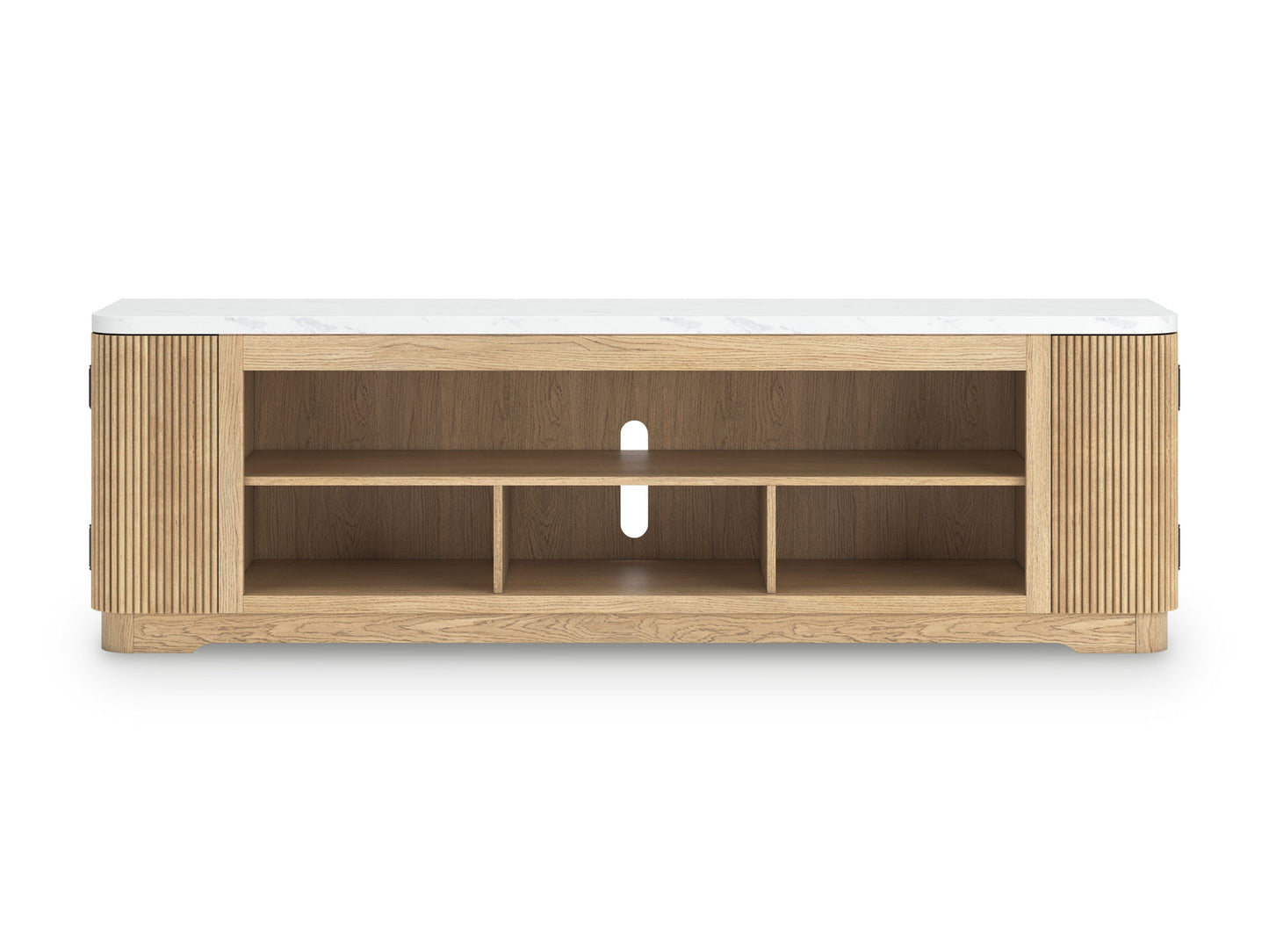 Camdill - Light Brown - XL TV Stand With Fireplace Option - Hornell Furniture Outlet