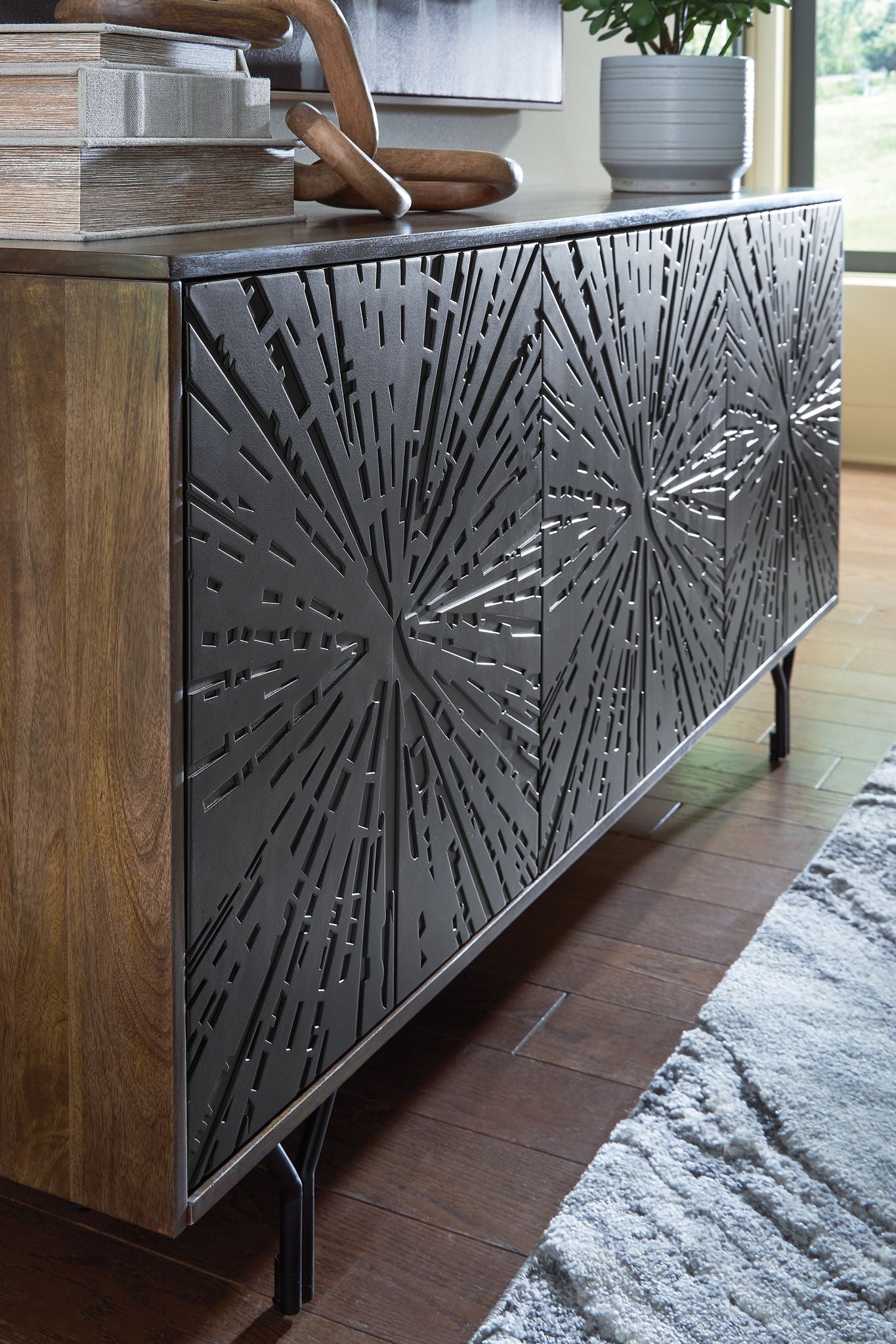 Lavinmont - Multi Brown - Accent Cabinet - Hornell Furniture Outlet