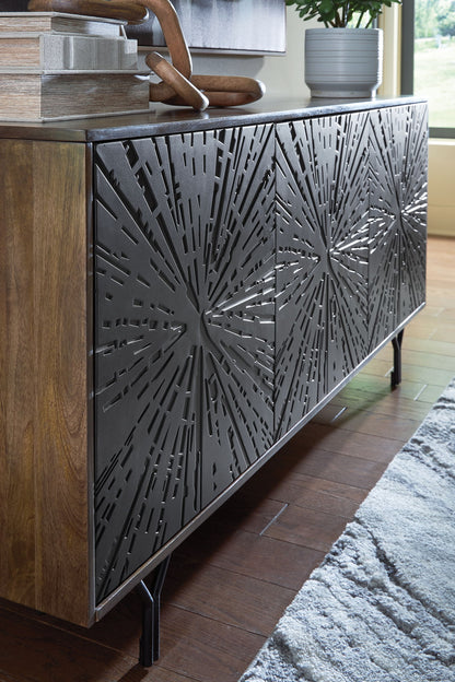 Lavinmont - Multi Brown - Accent Cabinet - Hornell Furniture Outlet