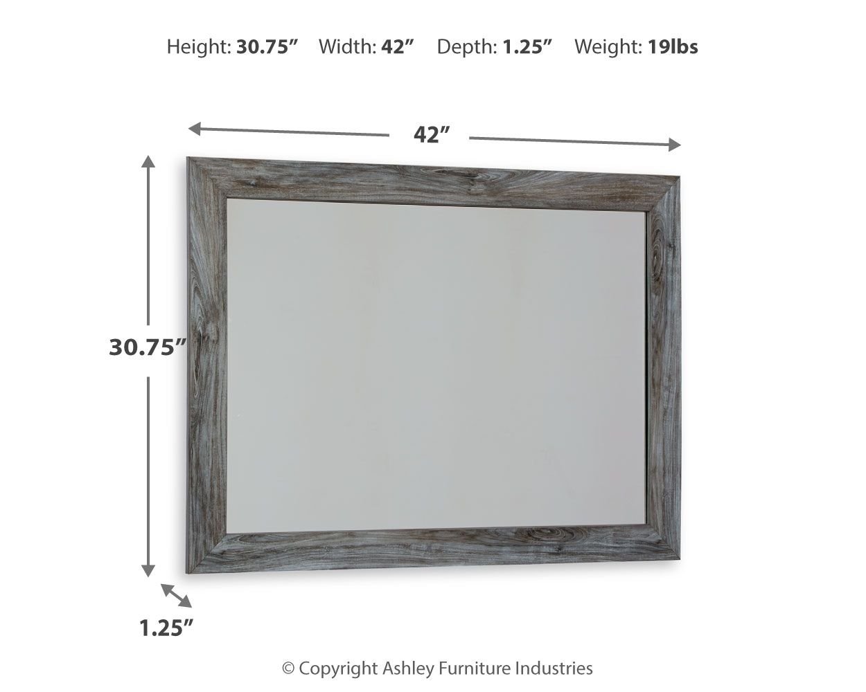 Baystorm - Bedroom Mirror - Hornell Furniture Outlet