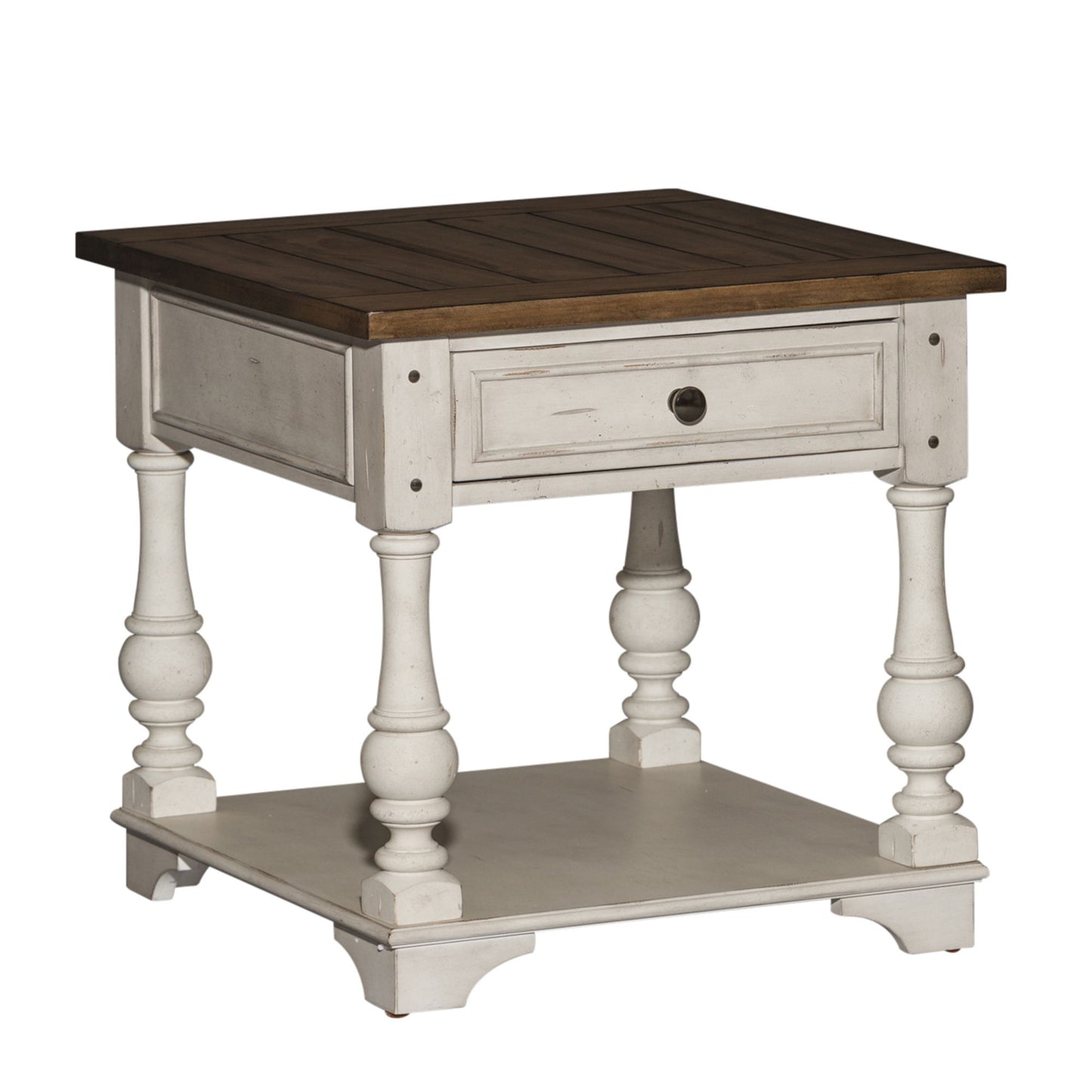 Morgan Creek - End Table - White - Hornell Furniture Outlet
