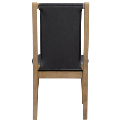 Orinda - Side Chair - Brown / Black - Hornell Furniture Outlet