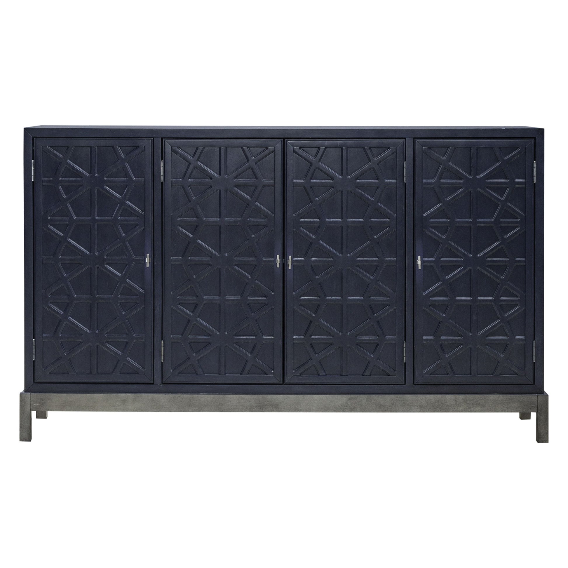Braxton - Accent Cabinet - Azure Blue - Hornell Furniture Outlet