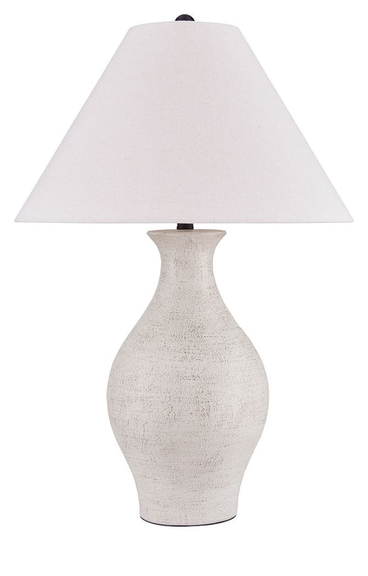 Ashbend - Ceramic Table Lamp - Antique White - Hornell Furniture Outlet