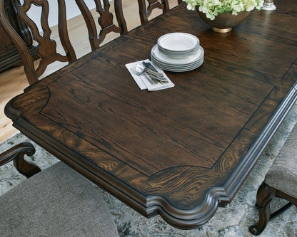 Maylee - Dark Brown - Dining Extension Table - Hornell Furniture Outlet