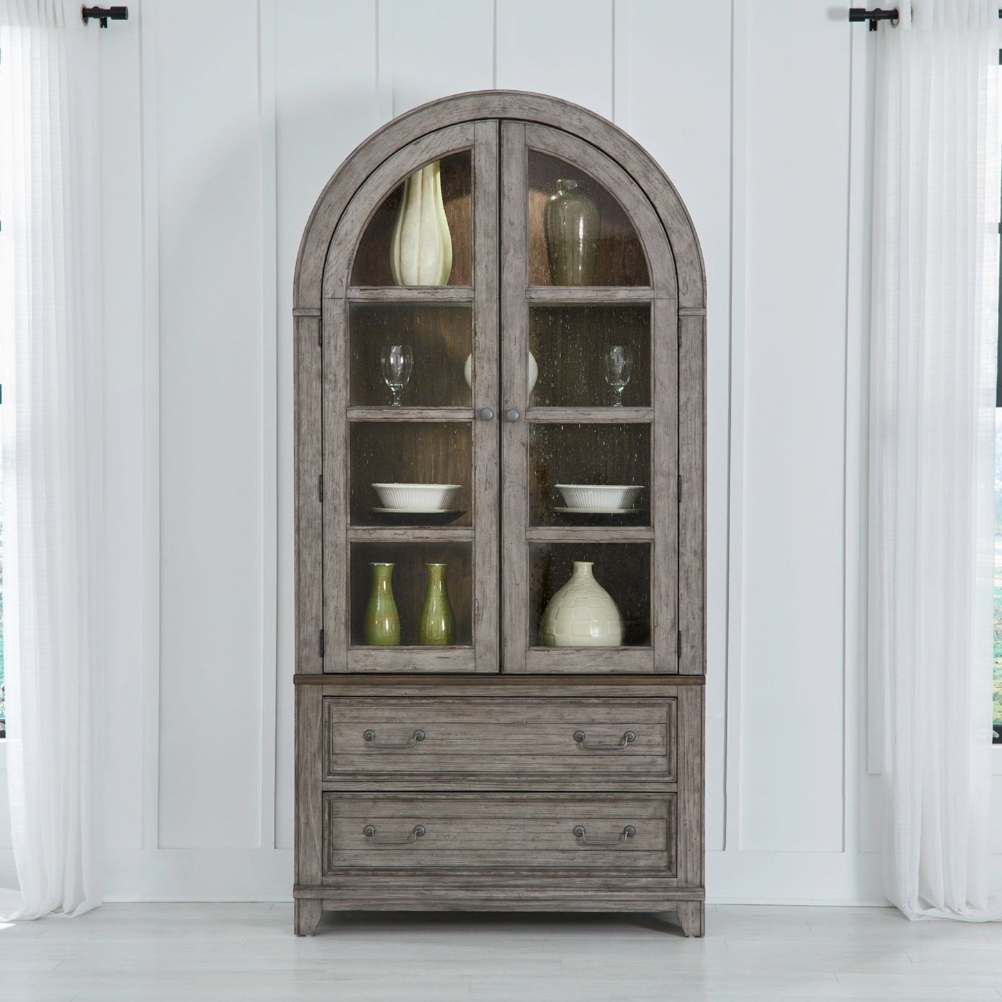 River Place - Curio Hutch - Hornell Furniture Outlet