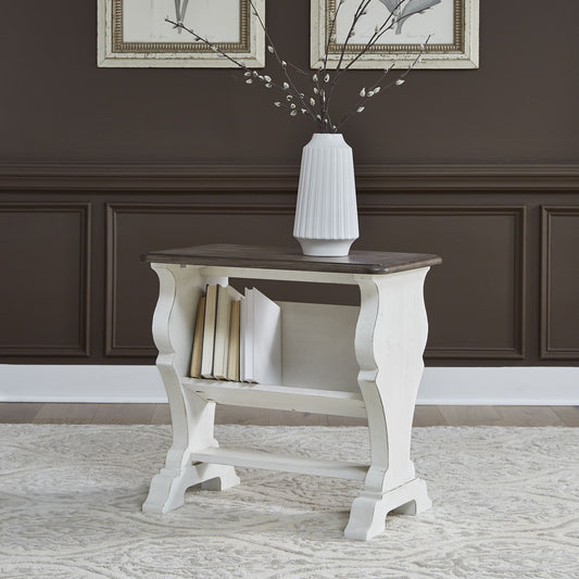Abbey Road - Library Chair Side Table - White - Hornell Furniture Outlet