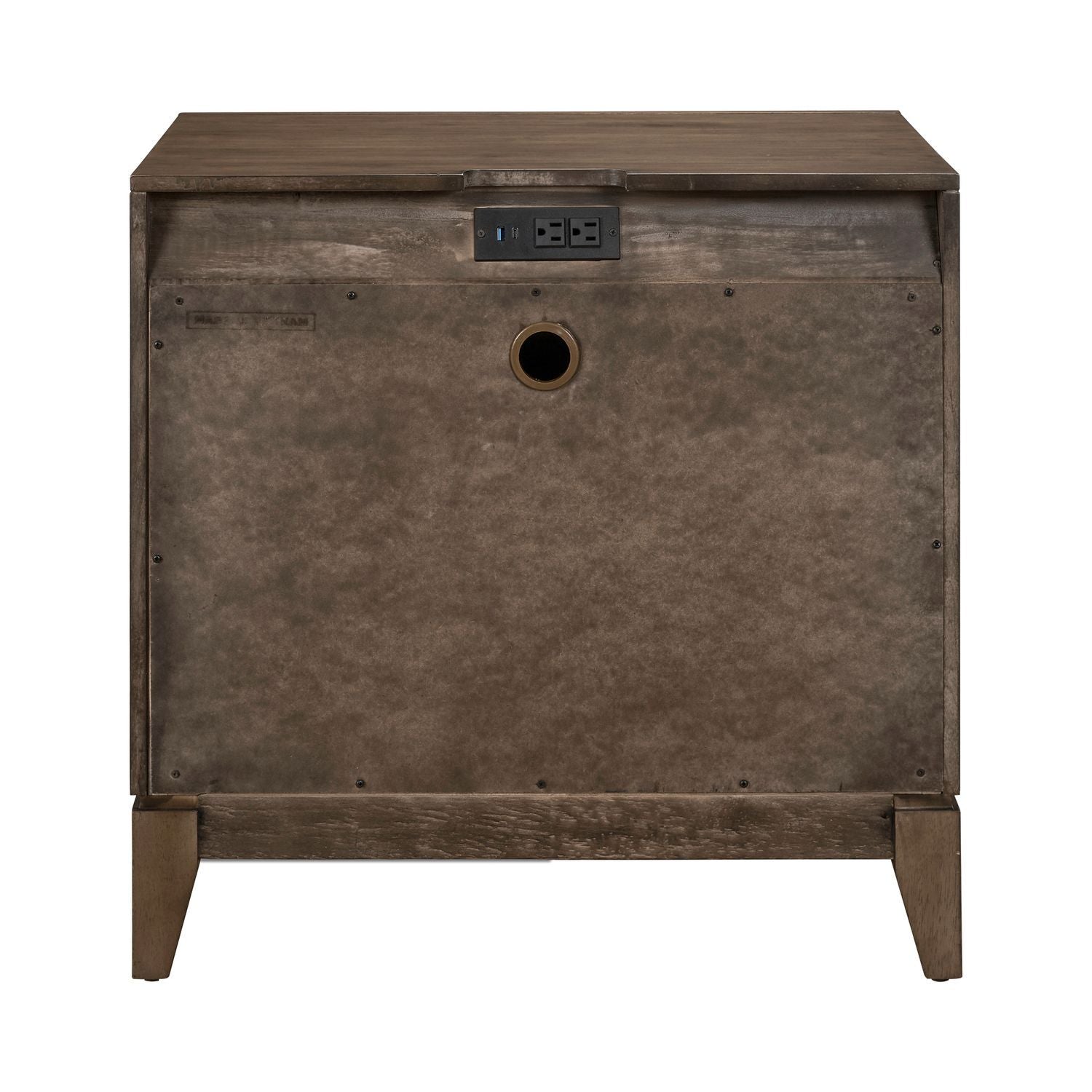 Shaker Lakes - Nightstand With Charging Station - Brown - Hornell Furniture Outlet