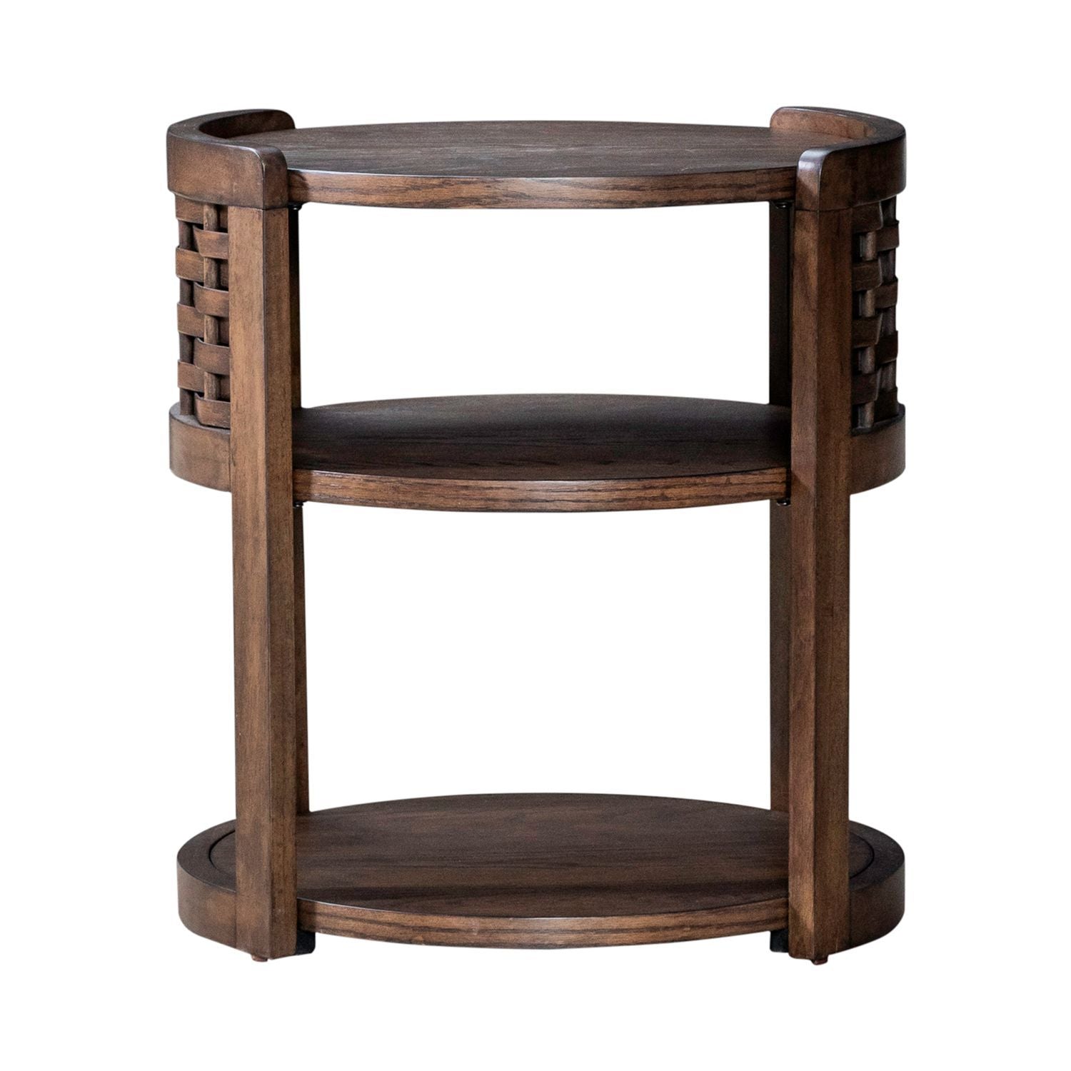 Warren Park - Round End Table - Brown - Hornell Furniture Outlet