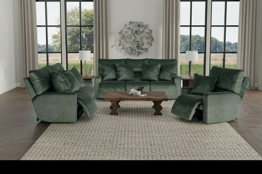 Rayton - Power Reclining Sofa With Zero Gravity - Pine - Hornell Furniture Outlet