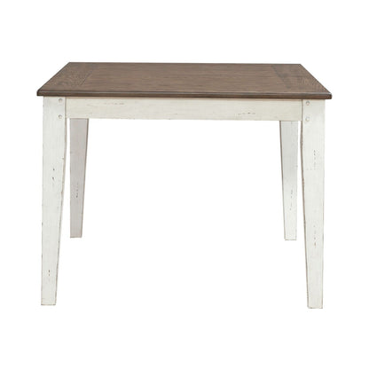 Al Fresco - Rectangular Leg Table - Graphite / Whitestone - Hornell Furniture Outlet