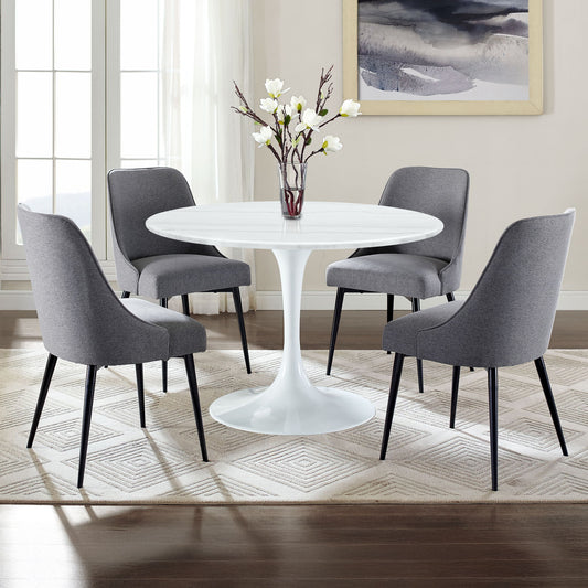 Colfax - Dining Set With White Table - Hornell Furniture Outlet