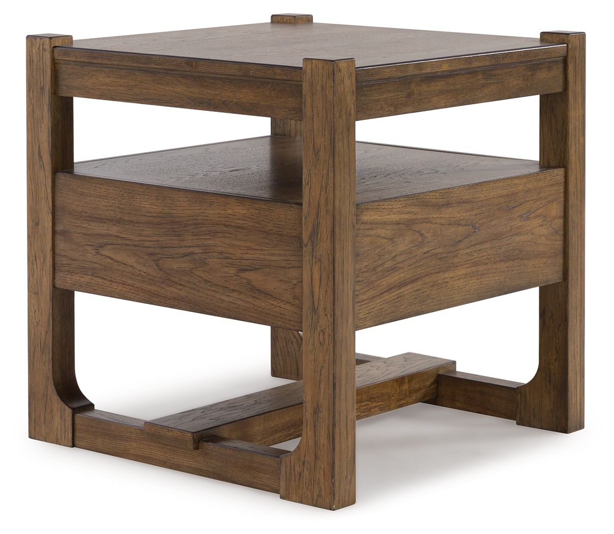 Cabalynn - Light Brown - Square End Table - Hornell Furniture Outlet