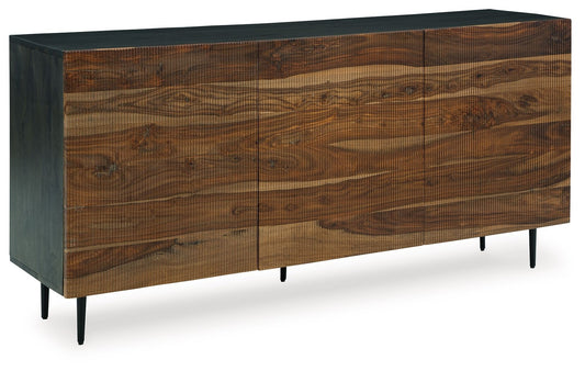 Darrey - Natural / Brown - Accent Cabinet - Hornell Furniture Outlet