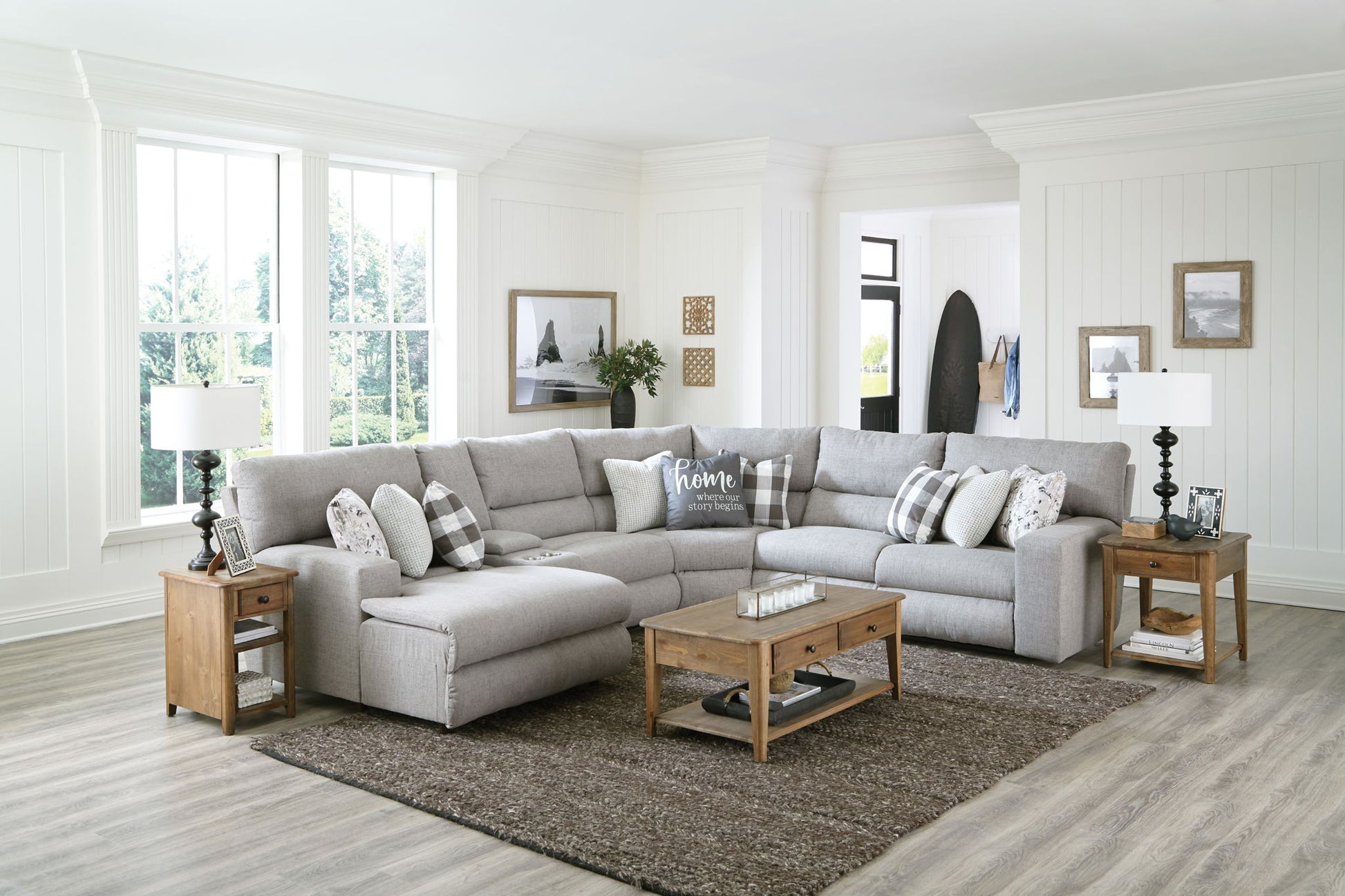 Rockport - Reclining Sectional - Hornell Furniture Outlet