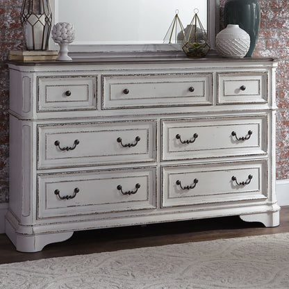 Magnolia Manor - 7 Drawer Dresser - Hornell Furniture Outlet