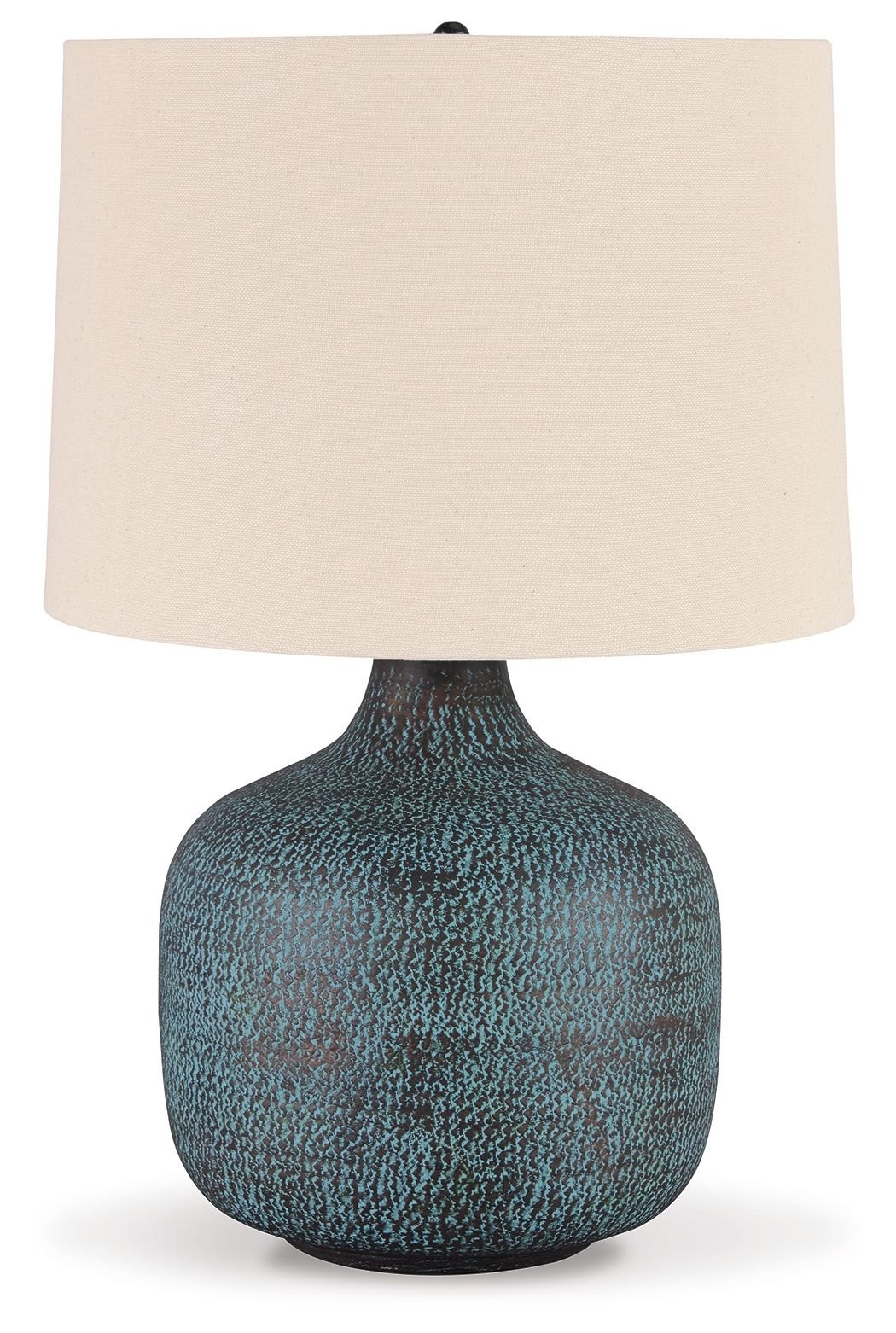 Malthace - Metal Table Lamp - Patina - Hornell Furniture Outlet