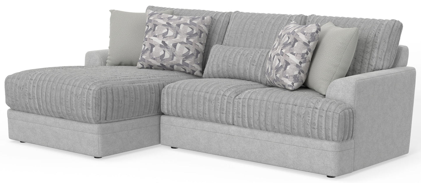 Titan - Sectional With Comfort Coil Seating And Accent Pillows Included - Hornell Furniture Outlet