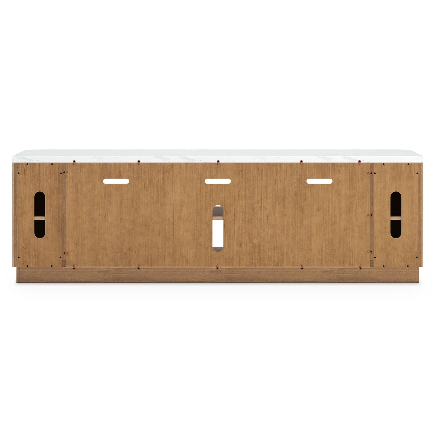 Camdill - XL TV Stand With Fireplace Option - Light Brown - Hornell Furniture Outlet