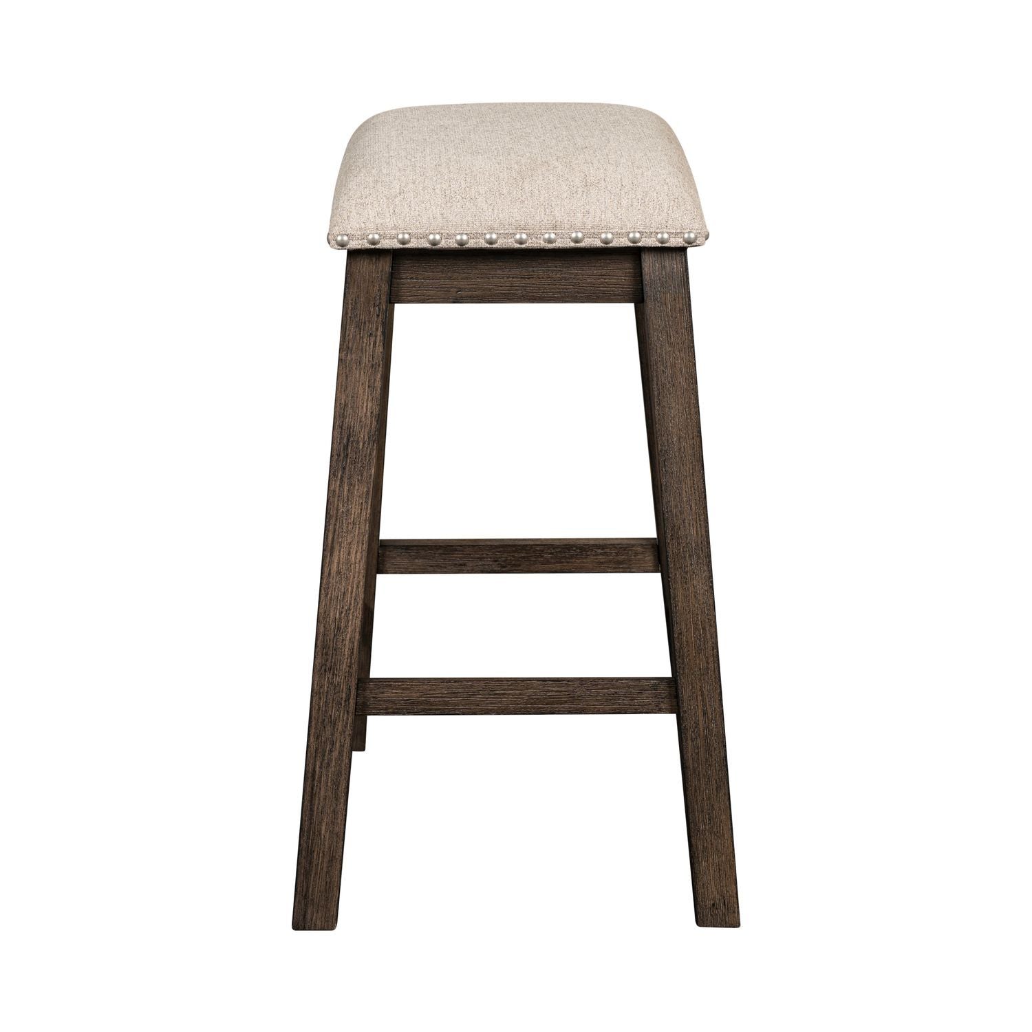Harrison - Upholstered Console Stool - Brown - Hornell Furniture Outlet