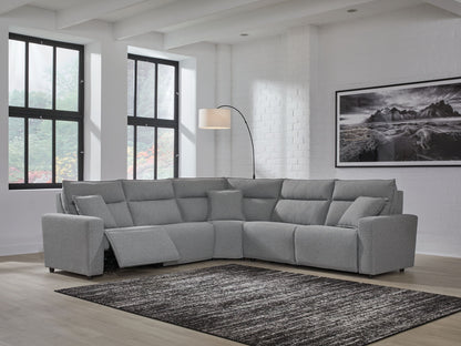 ModMax II - Salt And Pepper - Reclining Sectional - Hornell Furniture Outlet