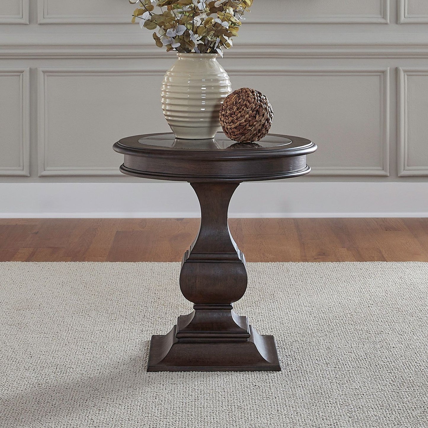 Provence Park - Round End Table - Brown - Hornell Furniture Outlet