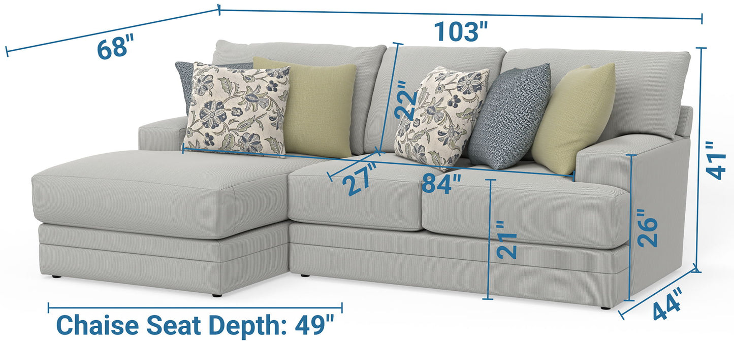 Stockbridge - Sectional With Comfort Coil Seating And 9 Accent Pillows Included - Hornell Furniture Outlet