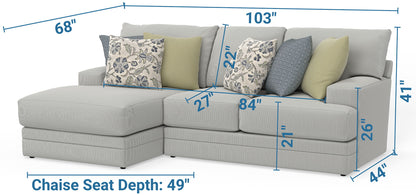 Stockbridge - Sectional With Comfort Coil Seating And 9 Accent Pillows Included - Hornell Furniture Outlet