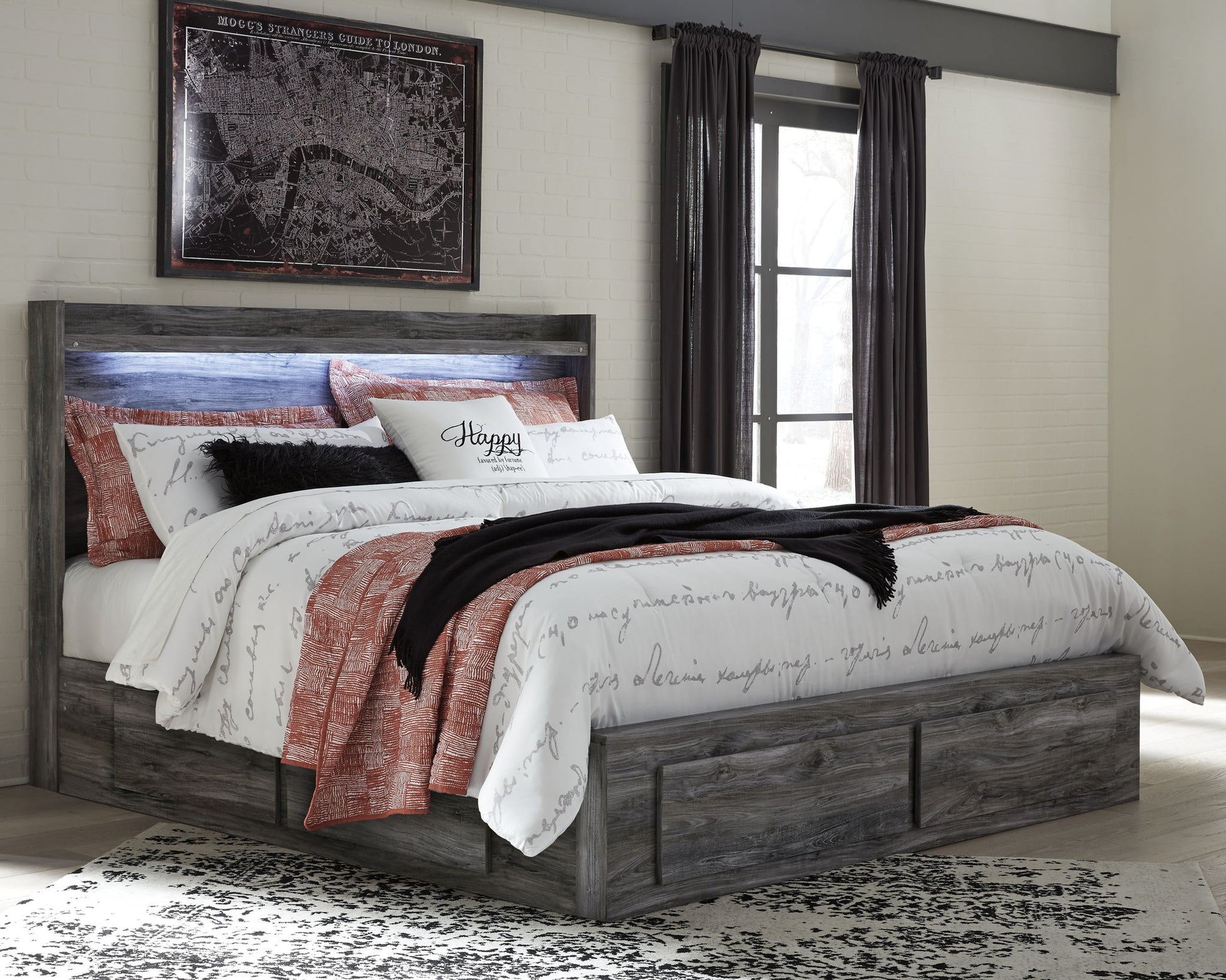 Baystorm - Panel Bedroom Set - Gray - Hornell Furniture Outlet
