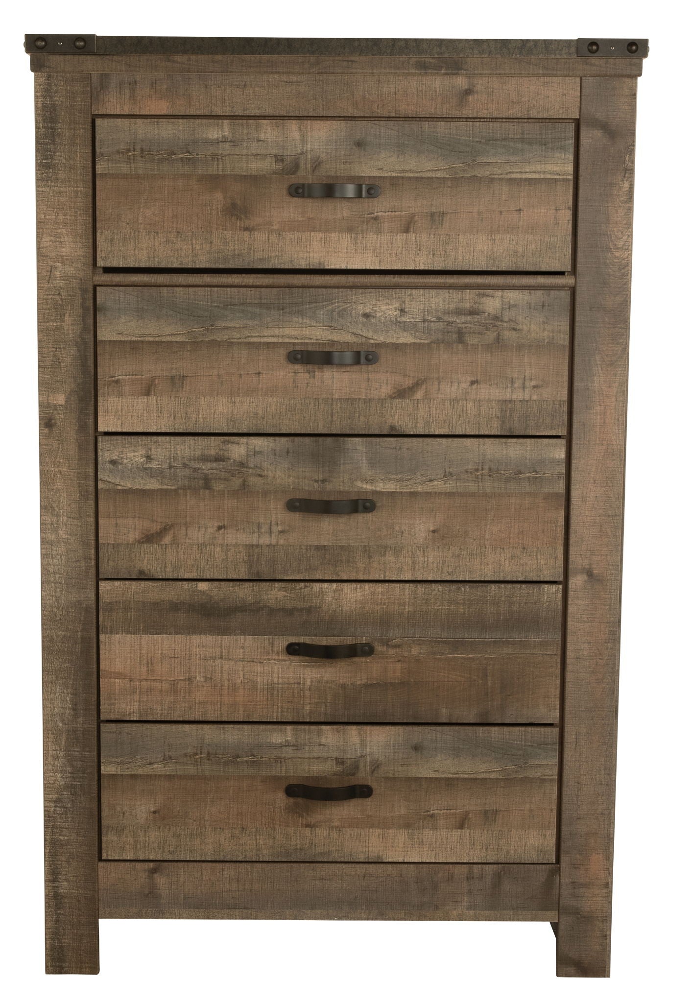 Trinell - Brown - Five Drawer Chest - Hornell Furniture Outlet