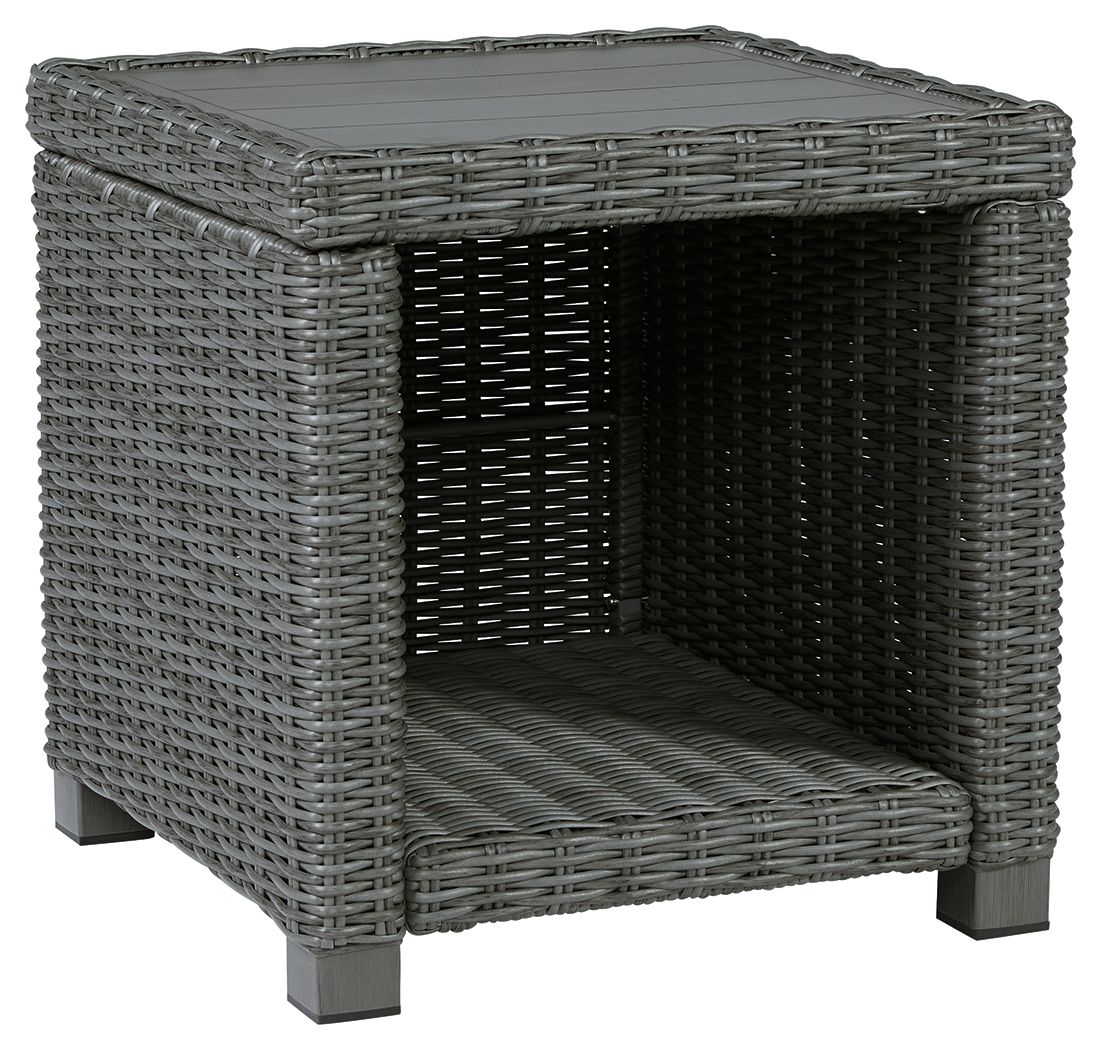 Elite Park - Gray - Square End Table - Hornell Furniture Outlet