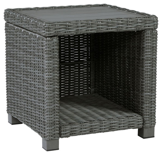 Elite Park - Gray - Square End Table - Hornell Furniture Outlet