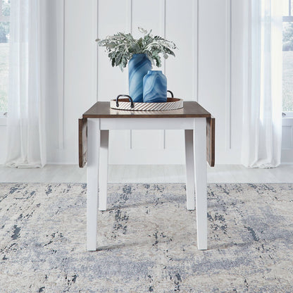Landale - Drop Leaf Table - White - Hornell Furniture Outlet