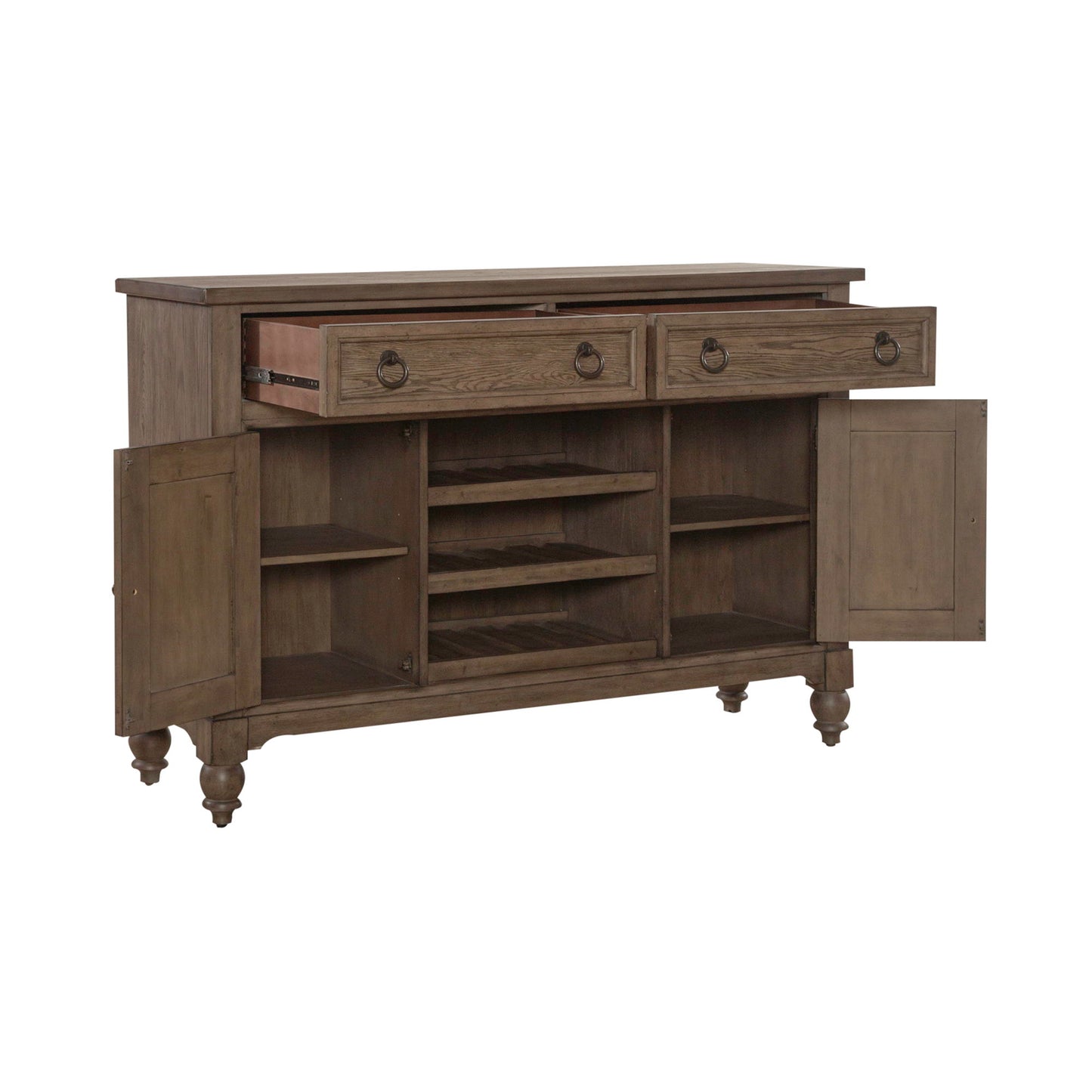 Americana Farmhouse - Buffet - Light Brown - Hornell Furniture Outlet