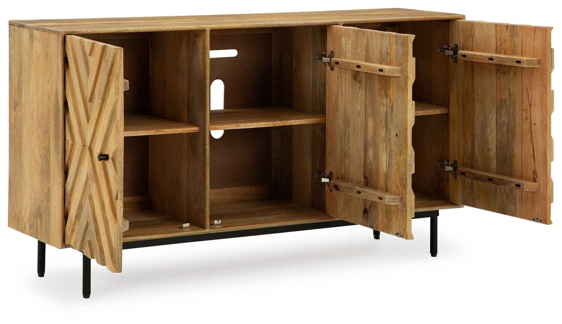 Cadewick - Natural - Accent Cabinet - Hornell Furniture Outlet