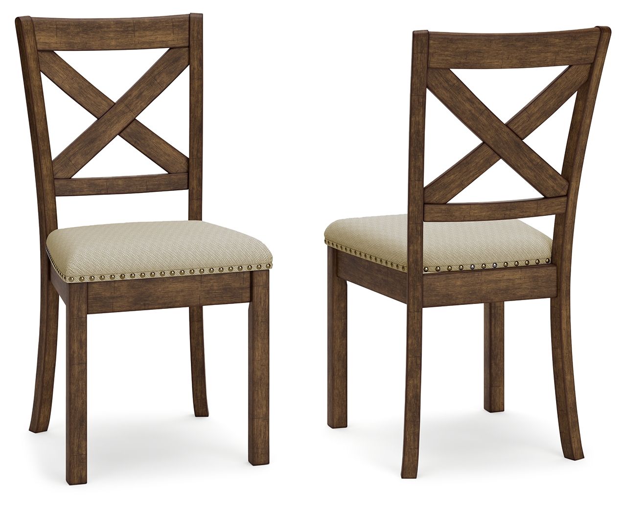 Moriville - Dining UPH Side Chair (Set of 2) - Beige - Hornell Furniture Outlet